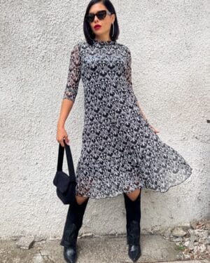 Дамска миди разкроена рокля Self Love