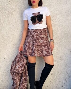 Дамска мини леопардова пола She is Wild