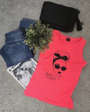 Дамски розов потник Fashion Is