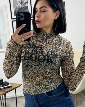 Дамско леопардово поло She's got the look