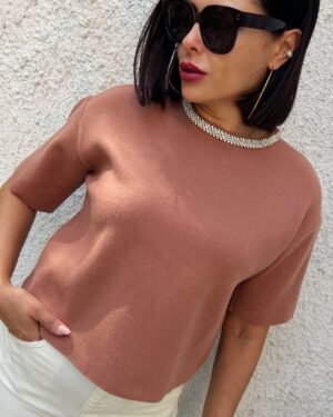 Дамска блуза с къс ръкав Caramela